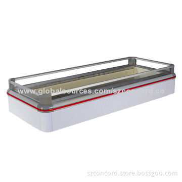 Open Air Built-in Island Freezer, Used for Ice Cream, Frozen Food and Sea Product